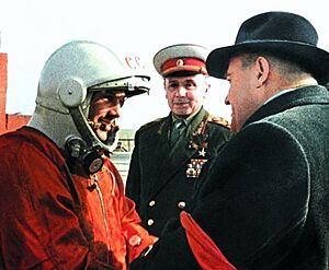 Гагарин перед полётом