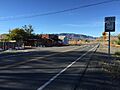 2015-10-30 09 30 58 View west along Main Street (Nevada State Route 427) at the intersection with Washeim Street (Nevada State Route 447) in Wadsworth, Nevada