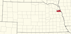 Location of the Omaha Reservation in Nebraska
