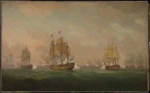 Admiral Sir Robert Calder's Action off Cape Finisterre, 23 July 1805 RMG BHC0540f
