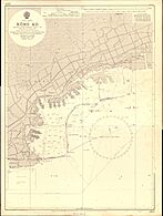 Admiralty Chart No 2265 Kobe Ko, Published 1966