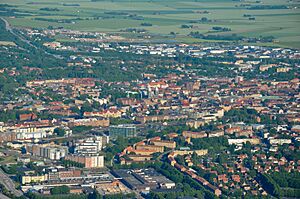 Aerial view of Lund (Scania, Sweden)