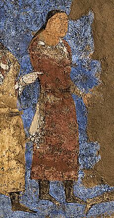 Afrasiab. Western Turk officer, 7th century CE