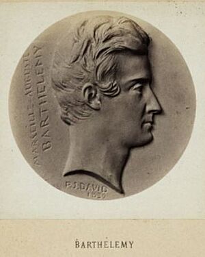 Auguste Marseille Barthélemy médaillon par David d'Angers