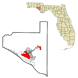 Location in Bay County and the U.S. state of Florida