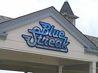 Blue Streak sign