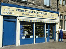 Butcher's shop in Portobello High Street