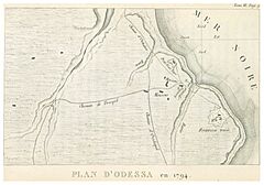 CASTELNAU(1827) p3.020 PLAN D' ODESSA EN 1794