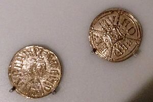 Coin of Æthelred, Archbishop of Canterbury, Cross and Lozenge type, minted 875-79