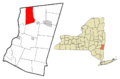 Columbia County New York incorporated areas Kinderhook highlighted