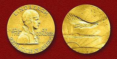 Congressional Gold Medal presented to Col. Charles A. Lindbergh