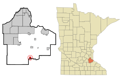 Location of the city of Randolphwithin Dakota County, Minnesota