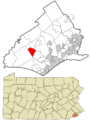 Delaware County Pennsylvania incorporated and unincorporated areas Chester Heights highlighted