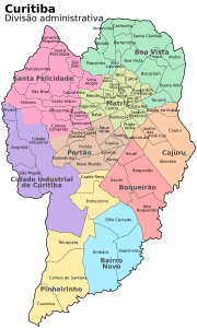 Divisao administrativa Curitiba