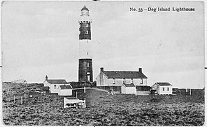 Dog Island Lighthouse, early 1900s