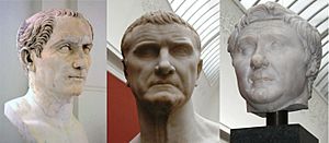 First Triumvirate of Caesar, Crassius and Pompey