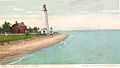 Fort Gratiot Lighthouse postcard - Port Huron Michigan