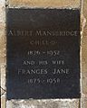 Gloucester Cathedral A Mansbridge grave