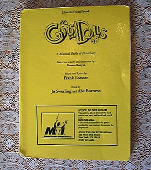 Guys and Dolls, Libretto and Vocal book, published 1978