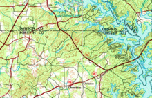 HUC 031300010704 topographic mapf