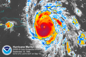 Hurricane marilyn 1995 goes ir 2