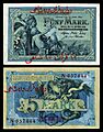 IRA-M1-German Treasury-12 Kran 10 Shahi on 5 Mark (1916-1917)