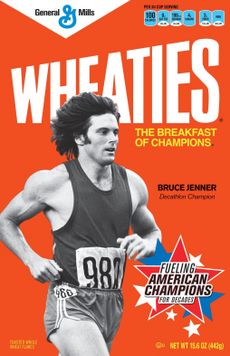Jenner on Wheaties cereal box