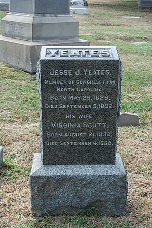 Jesse Yeates grave - Glenwood Cemetery - 2014-09-19
