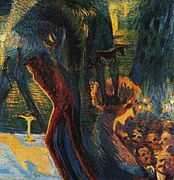 Luigi Russolo, 1911, Souvenir d'une nuit (Memories of a Night), oil on canvas, 99 x 99 cm, private collection