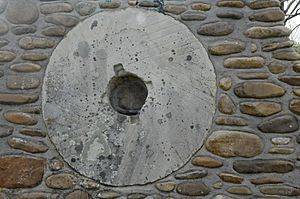 Millstone from Mill at Ft. Chiswell - one of 3 on the marker (see Ft. Chiswell inscription image)
