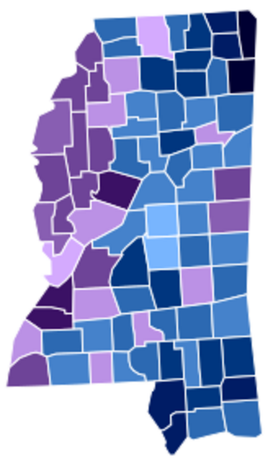 Mississippi racial and ethnic map