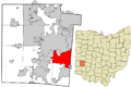 Montgomery County Ohio incorporated and unincorporated areas Kettering highlighted