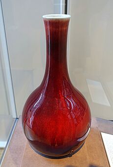 Morgan Ruby vase, China, Jingdezhen, Qing dynasty, Kangxi period, 1662-1722, porcelain langyao glaze - Morgan Library & Museum - New York City - DSC06538