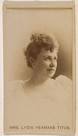 Mrs. Lydia Yeamans Titus, from the Actresses series (N245) issued by Kinney Brothers to promote Sweet Caporal Cigarettes MET DP859726