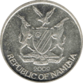 Namibia-Dollar 5cent-coin2 back