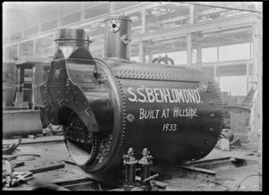 Newly-built boiler for the steam ship "Ben Lomond" ATLIB 314488