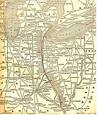 Old DT&I railway map