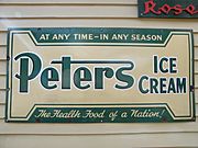 Old Peters Ice Cream advertisement, Old Gippstown
