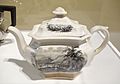 Peekskill Landing, Hudson River Teapot - William Ridgway & Company, Hanley, England, c. 1845, glazed earthenware - Brooklyn Museum - DSC09118