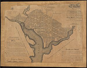 Plan of the city of Washington in the territory of Columbia, ceded by the states of Virginia and Maryland to the United States of America ... (8249620373)