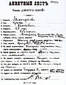 Questionnaire Krastyo Misirkov,