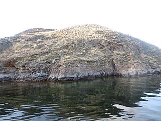 Rattlesnake Island as seen from Ogopogo Gap