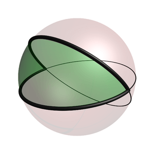 Regular digon in spherical geometry