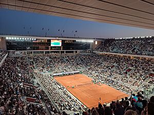 Roland Garros 2023 - court central - Zverev-Molcan 10