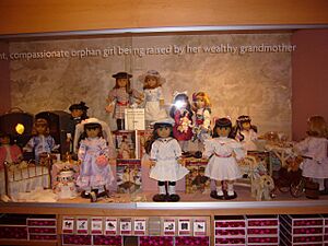 Samantha Parkington American Girl doll on display.jpg