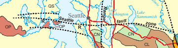 Seattle Fault location