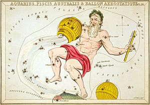 Sidney Hall - Urania's Mirror - Aquarius, Piscis Australis & Ballon Aerostatique