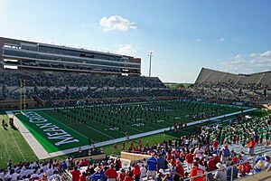 Southern Methodist vs. North Texas football 2018 03 (Green Brigade Marching Band)