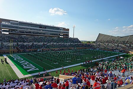 Southern Methodist vs. North Texas football 2018 03 (Green Brigade Marching Band)