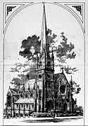 St Paul's Auckland Architect's Perspective 1894
